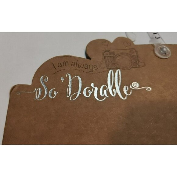 So'Dorable 2 Piece Holiday Photo Op  Infant Tutu 0-12 Months Brown Cream & Gold - Picture 8 of 9